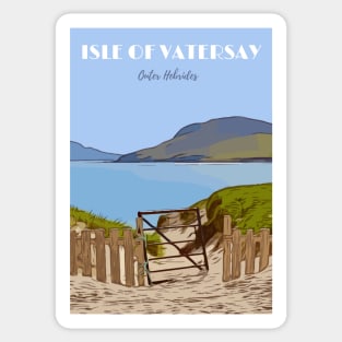 Isle of Vatersay Travel Poster Print Sticker